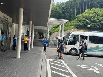 新見駅からシャトルバス