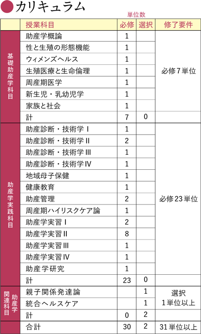 カリキュラム表