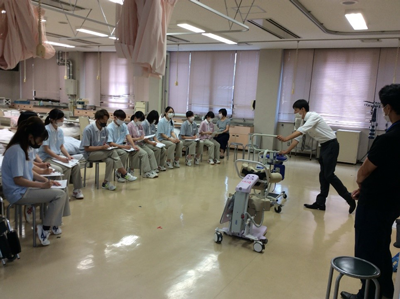 操作説明を受けました