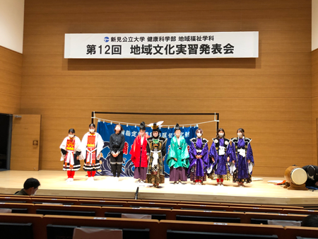 神楽コースの9人のお礼の挨拶