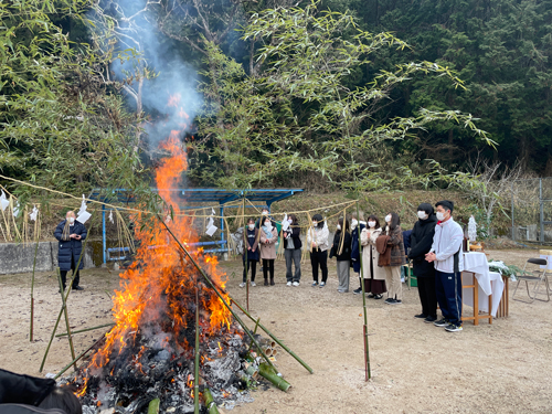 とんど祭りの様子です