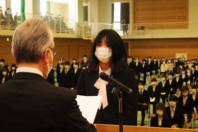 入学許可書授与　地域福祉学科