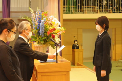 入学許可書授与　助産学専攻科