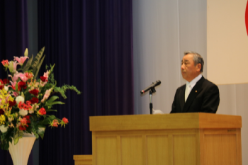 ＜来賓祝辞（仲田康豊市議会議長）＞